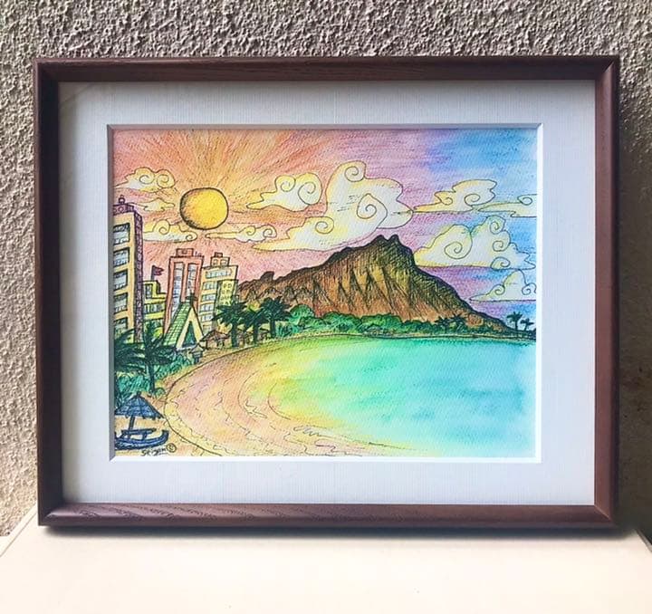 ダイヤモンドヘッド(^o^)スケッチ原画