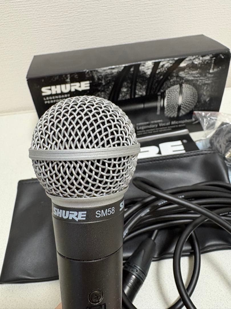 【美品】SHURE SM58 ダイナミックマイク 本体
