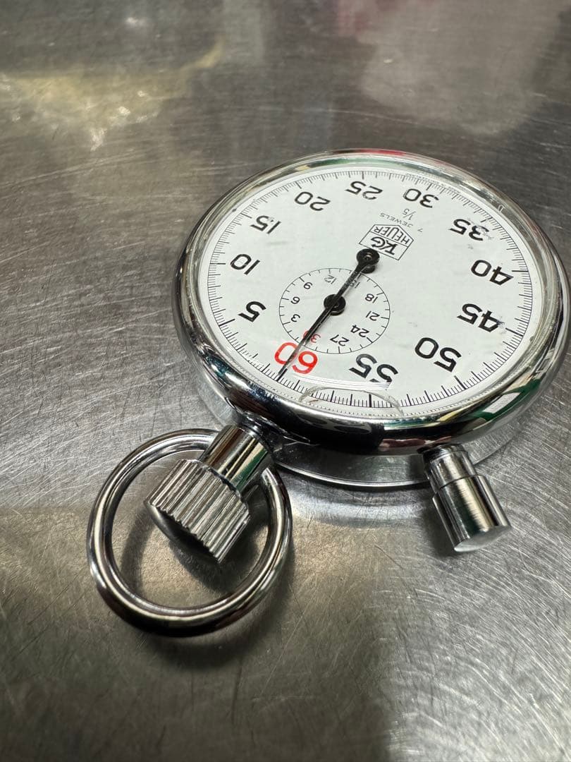 TAG Heuer ストップウォッチ 7JEWELS 60秒計測 手巻き