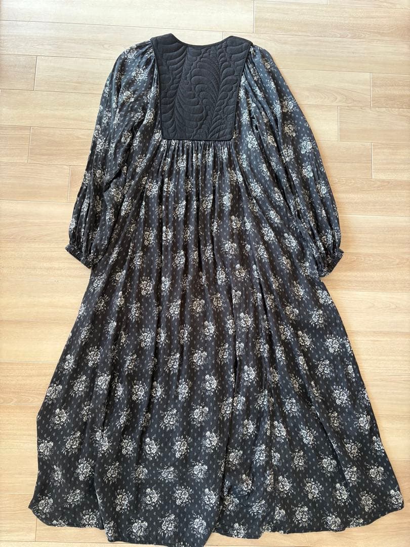 【ne Quittez pas】25AW プリントヨークドレス M