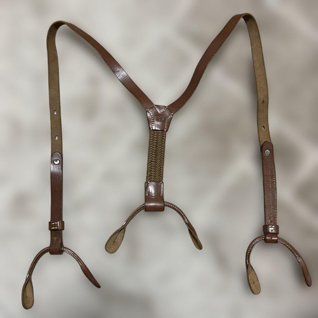 DoubleRLレザーサスペンダーMサイズ