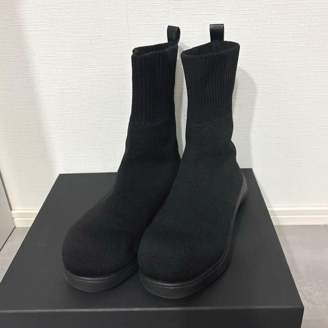 ラクバキ ニットブーツ ブラック