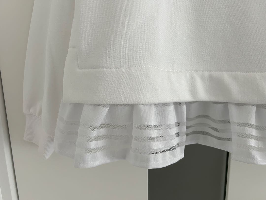 や*な様 グレースコンチネンタル シースルー ホワイト パーカー