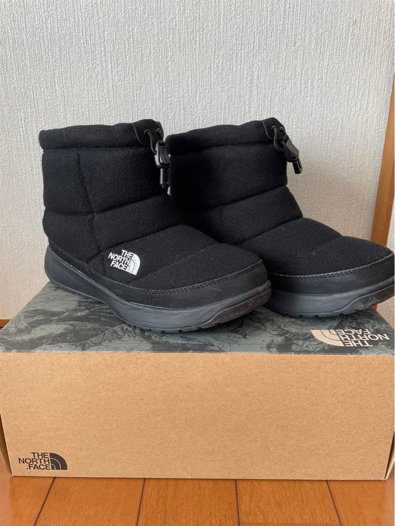 ノースフェイス ブーツ ヌプシ ウール 24cm ブラック 黒 NFW51979