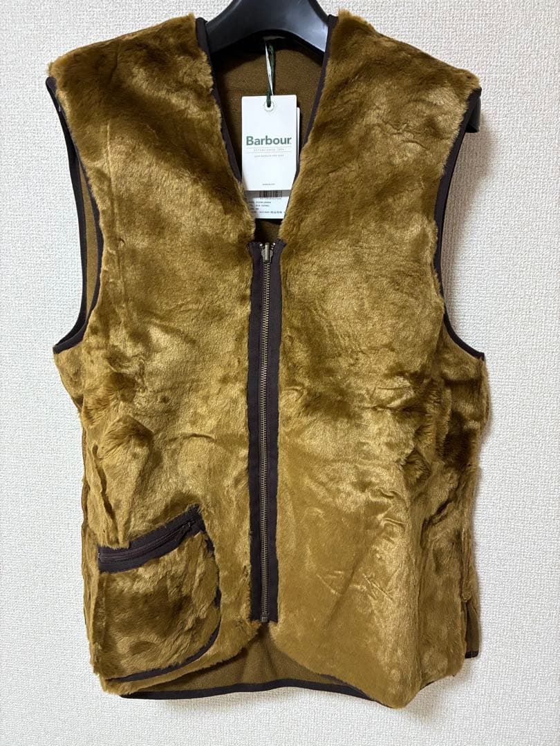 Barbour フロントジップ ファー ライナー レギュラーフィットサイズ40