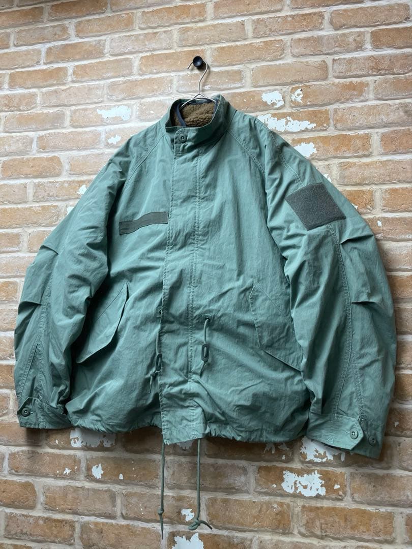 00s ミリタリージャケット　ライナー付き　ショートモッズコート　カーキ　古着