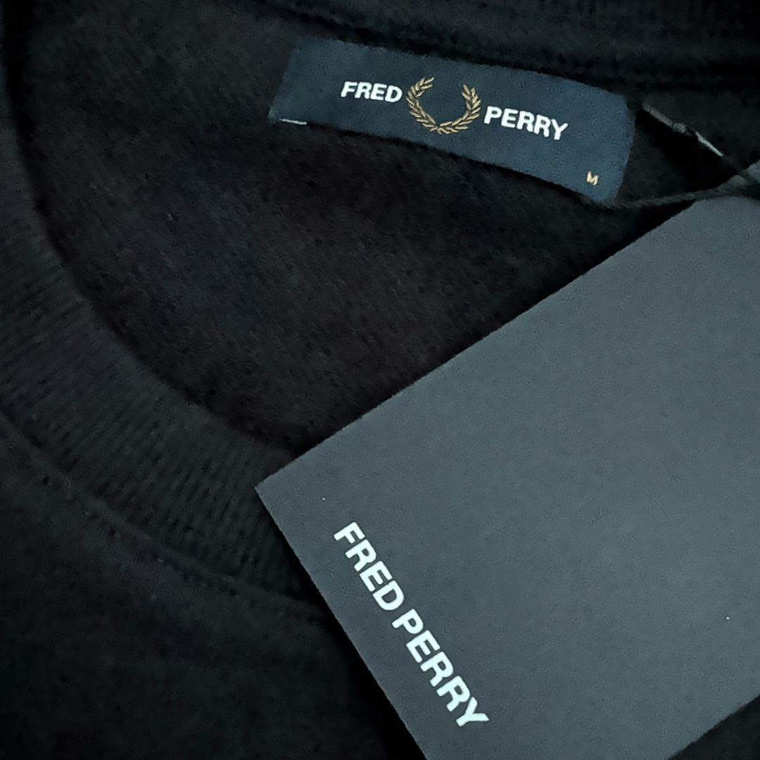 新品未使用タグ付 FRED PERRY スウェットシヤツ トレーナー ブラック
