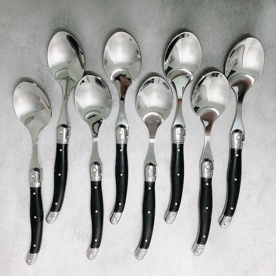 【数量限定】LAGUIOLE ラギオール カトラリー 34本セット ブラック 黒