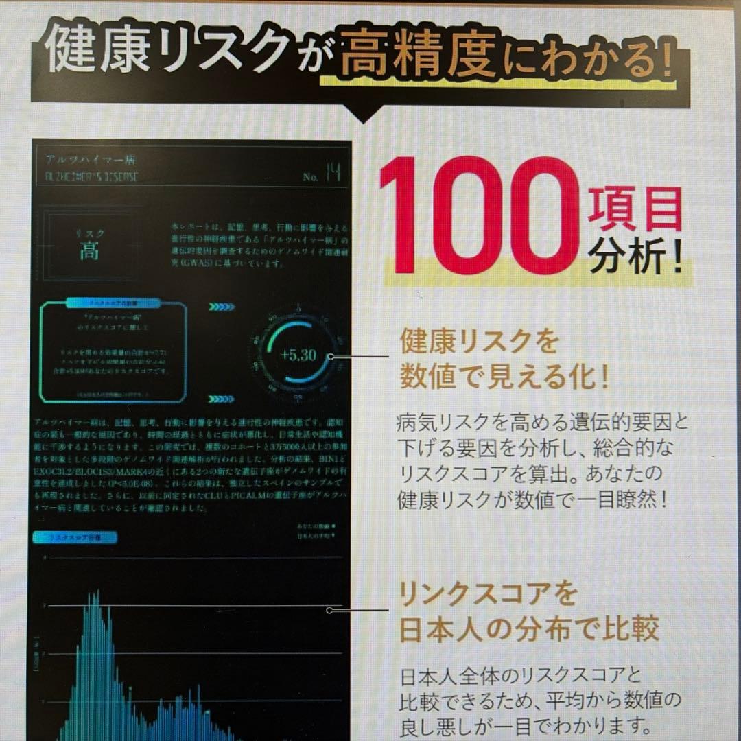 chatGENE Pro 未開封の遺伝子検査キット　質問はA Iで