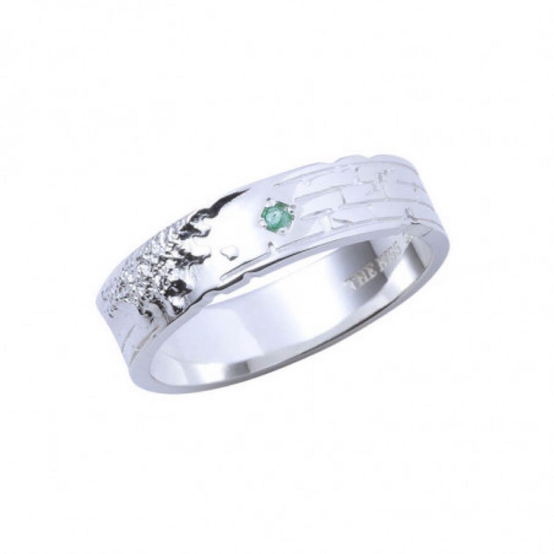 【未使用】【進撃の巨人】シルバーリング リヴァイ silver エメラルド