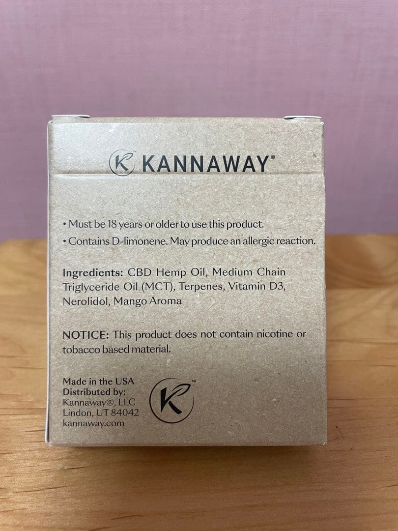 CANNAWAYキャナウェイカートリッジ4本入ベイプ