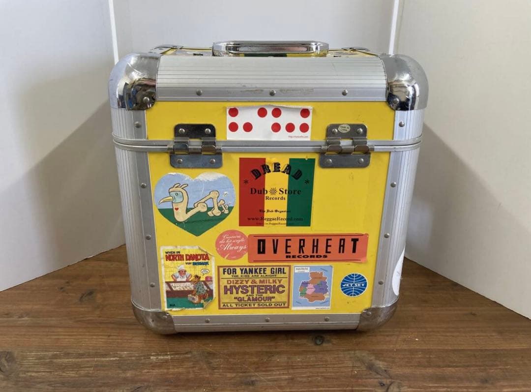 レコードケース　LPレコード　ハードケース　ジュラルミンケース　ステッカー