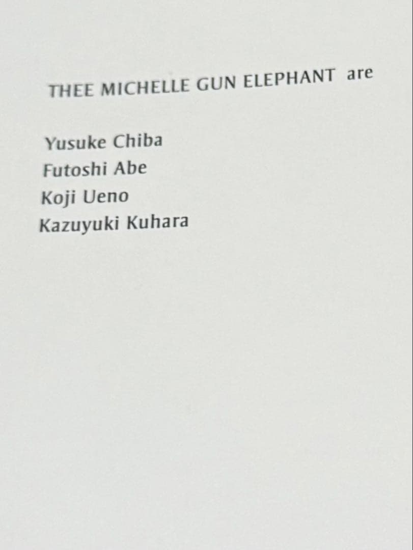 邦楽 THEE MICHELLE GUN ELEPHANT THEE LIVE