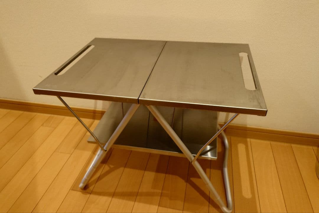 【使用2回】スノーピーク 焚火MYテーブル ステンレス トレー付