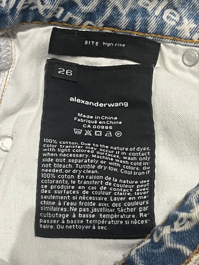 Y*可様 【最安値】Alexander Wang Bite デニムショートパンツ