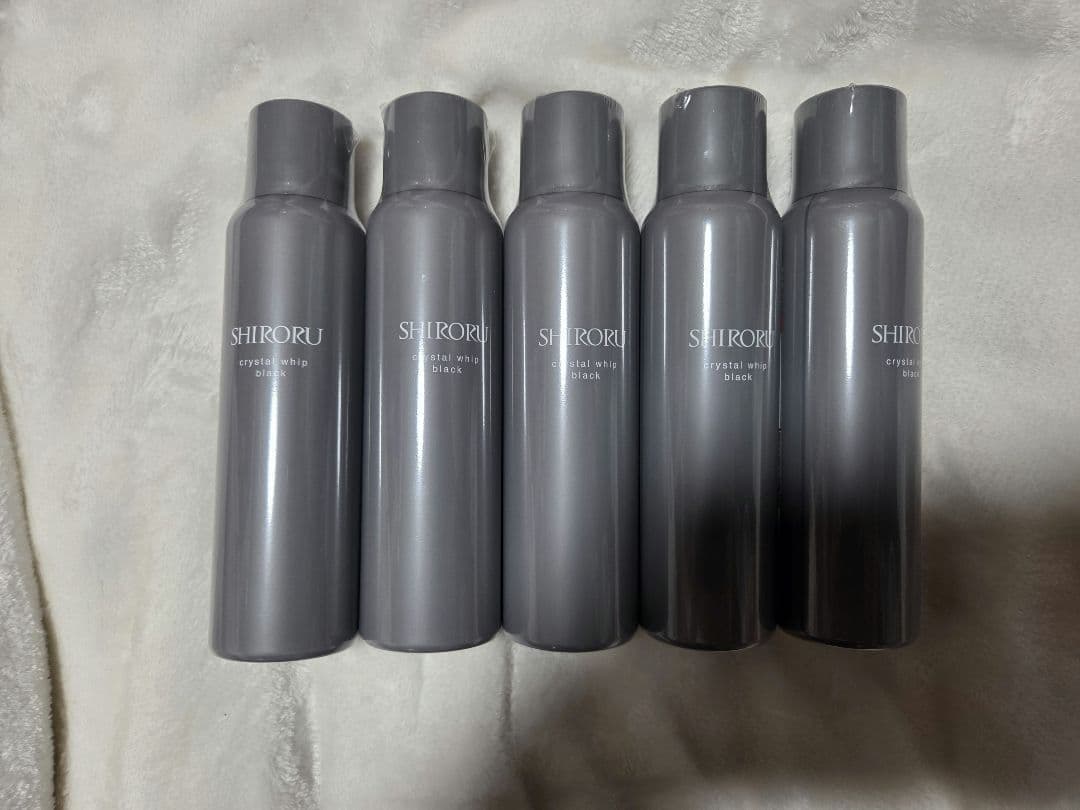 SHIRORU クリスタルホイップブラック120g 5本セット