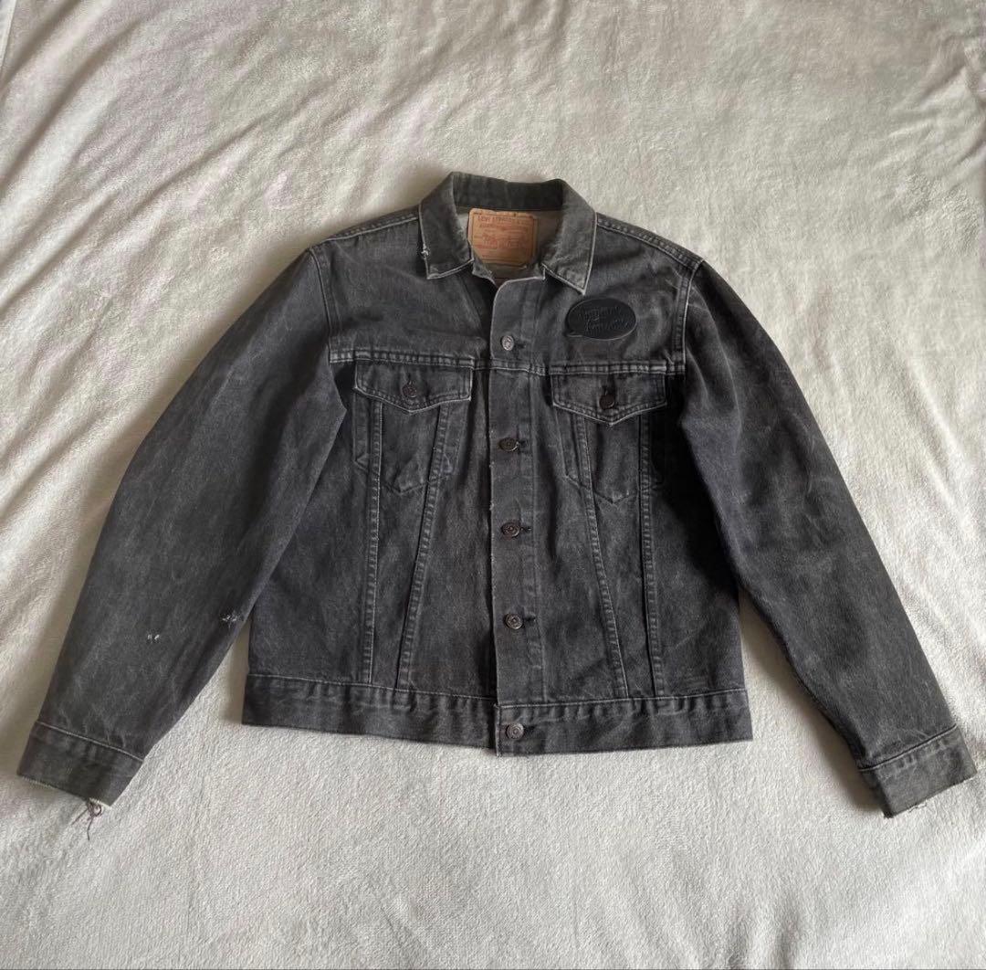 90s levis 75505 ブラックデニム ジャケット カナダ製 先染め