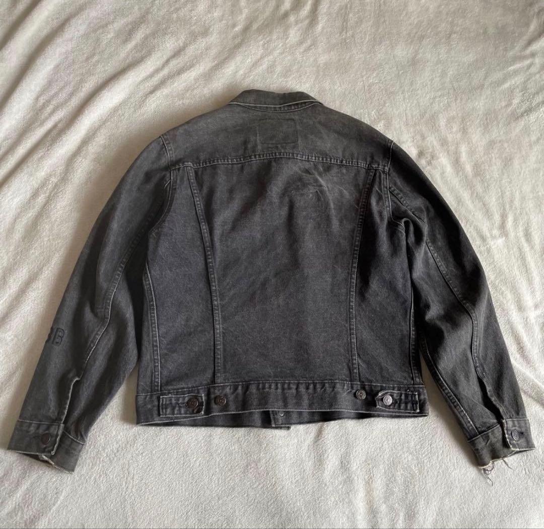 90s levis 75505 ブラックデニム ジャケット カナダ製 先染め