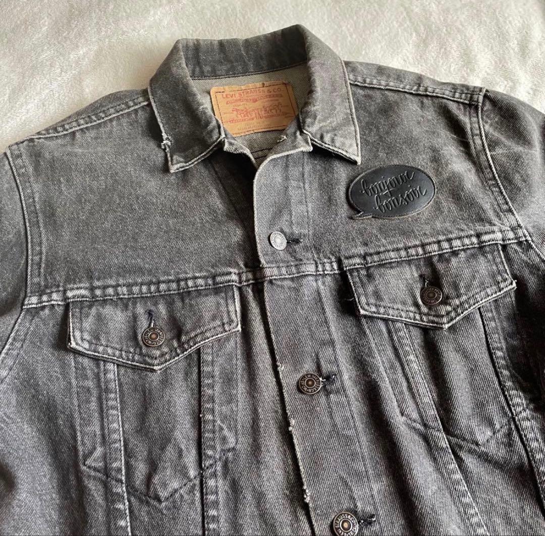 90s levis 75505 ブラックデニム ジャケット カナダ製 先染め