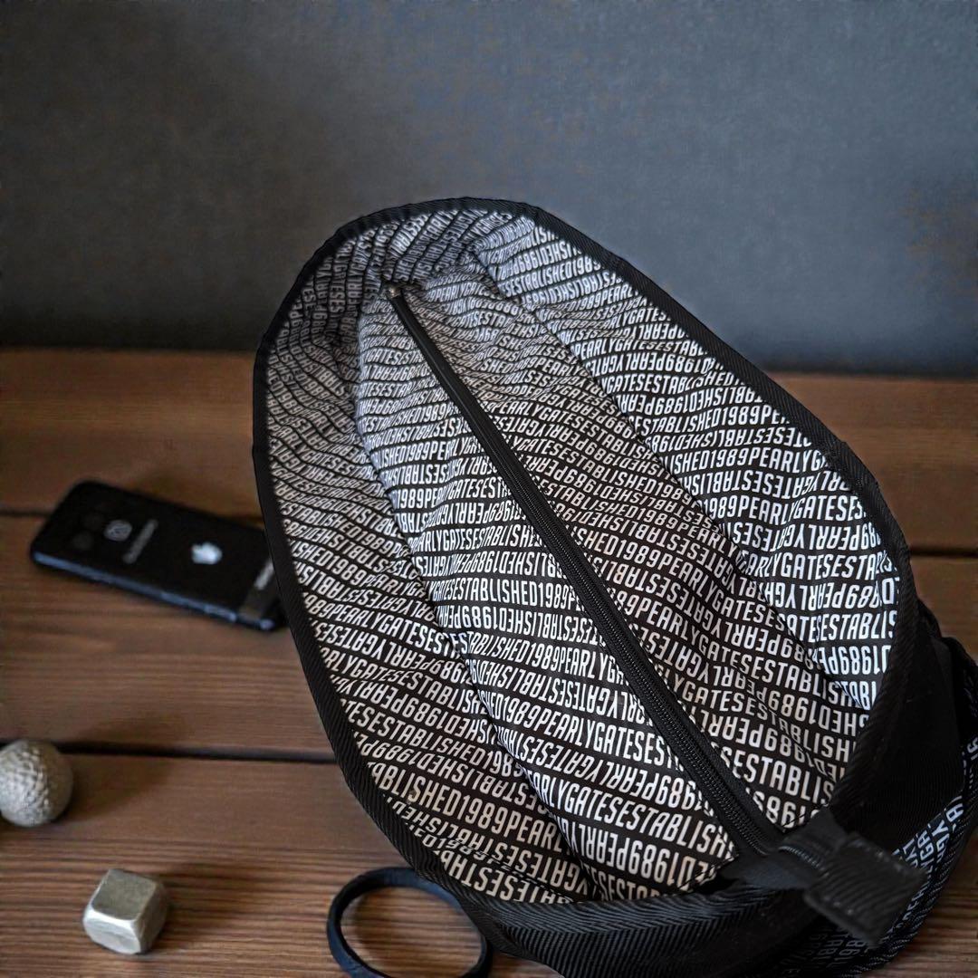 パーリーゲイツ　カートバッグ　トートバッグ　大型　紺　ネイビー　バック　特大　黒