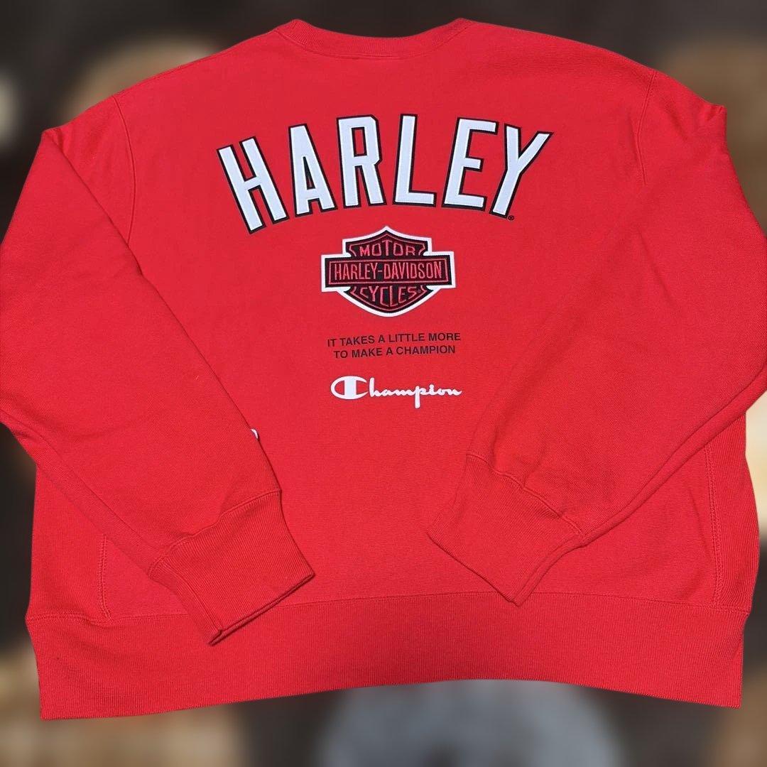 なっとうChampion × Harley-Davidson スウェット