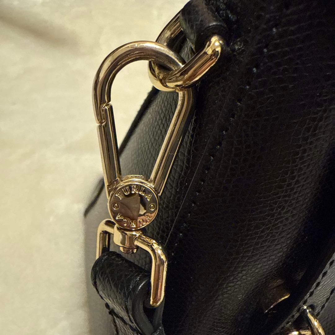 フルラ　パイパー　ブラック　美品