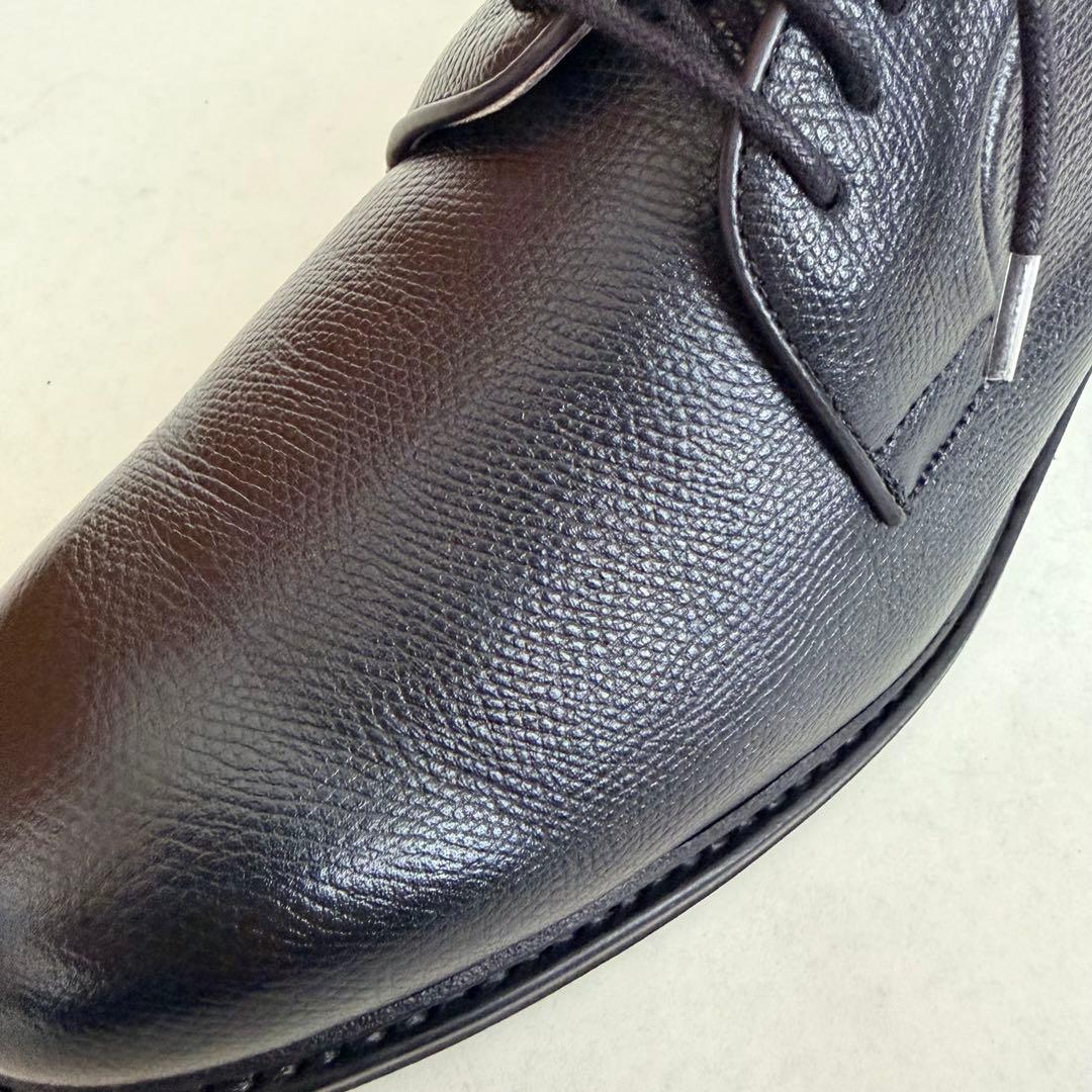 【極美品】berwick バーウィック3680 6 1/2プレーントゥ 黒 シボ