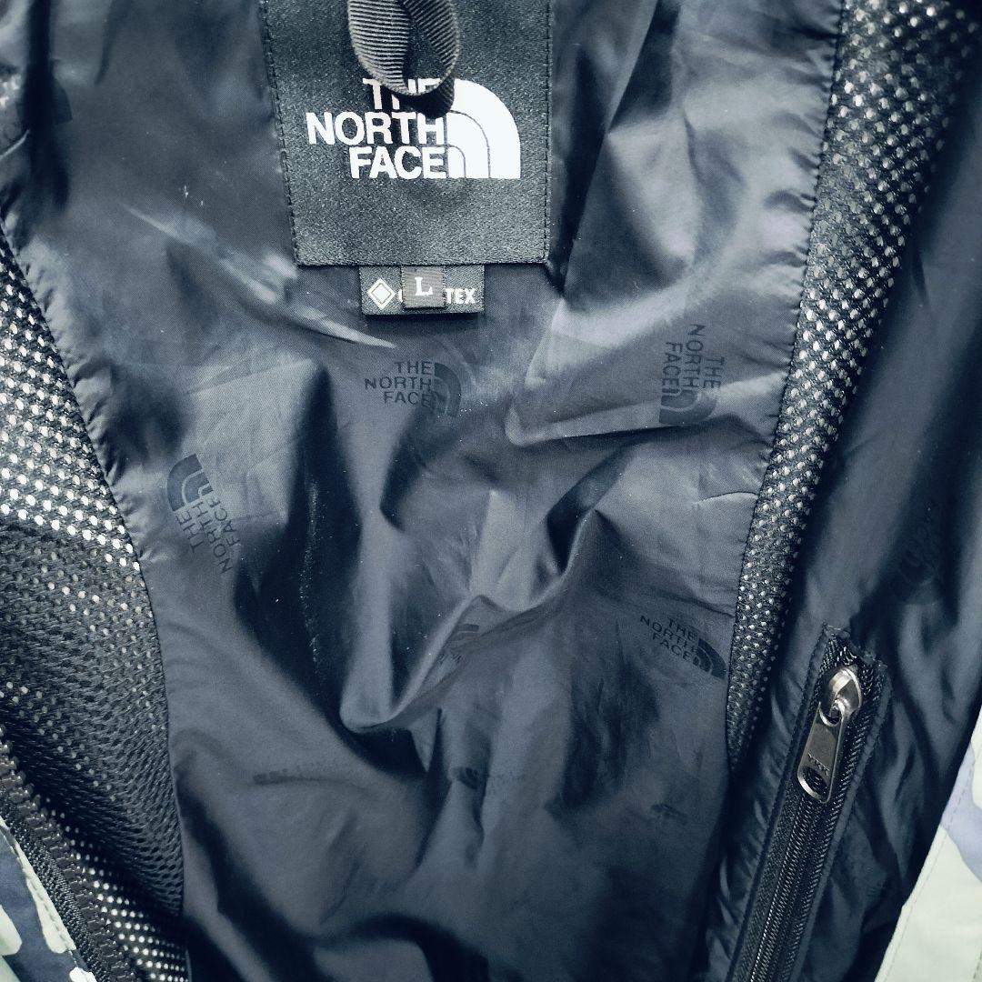 【ノースフェイス】ノベルティマウンテンライトジャケットカモフラ柄 ゴアテックス