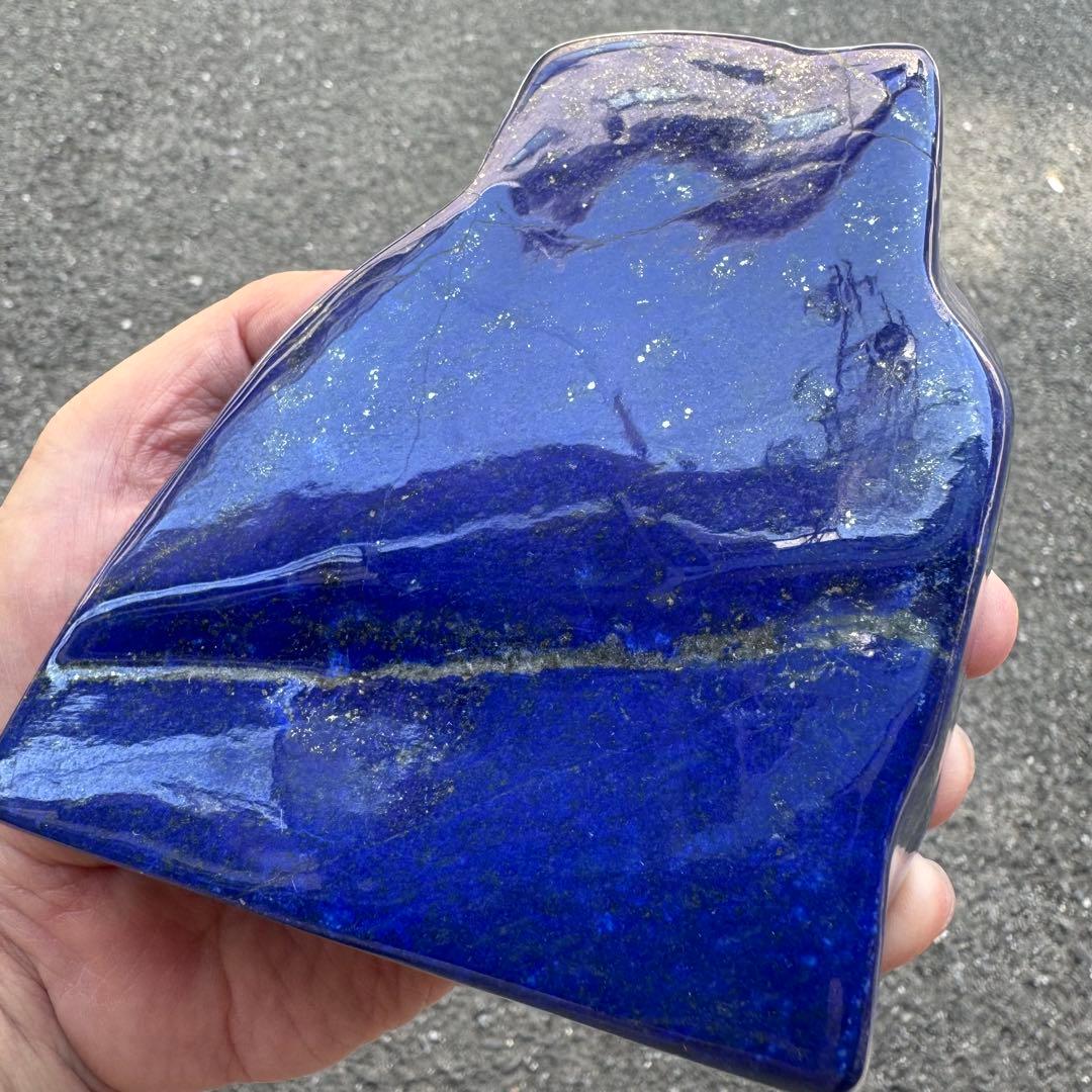 ☆ラピスラズリ☆5A☆金運☆約1060g☆アフガニスタン産☆天然無着色☆磨き原石