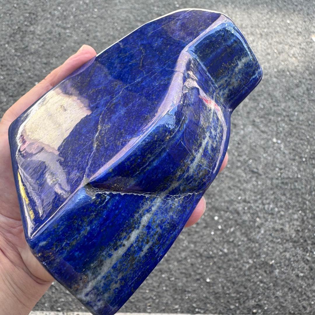 ☆ラピスラズリ☆5A☆金運☆約1060g☆アフガニスタン産☆天然無着色☆磨き原石