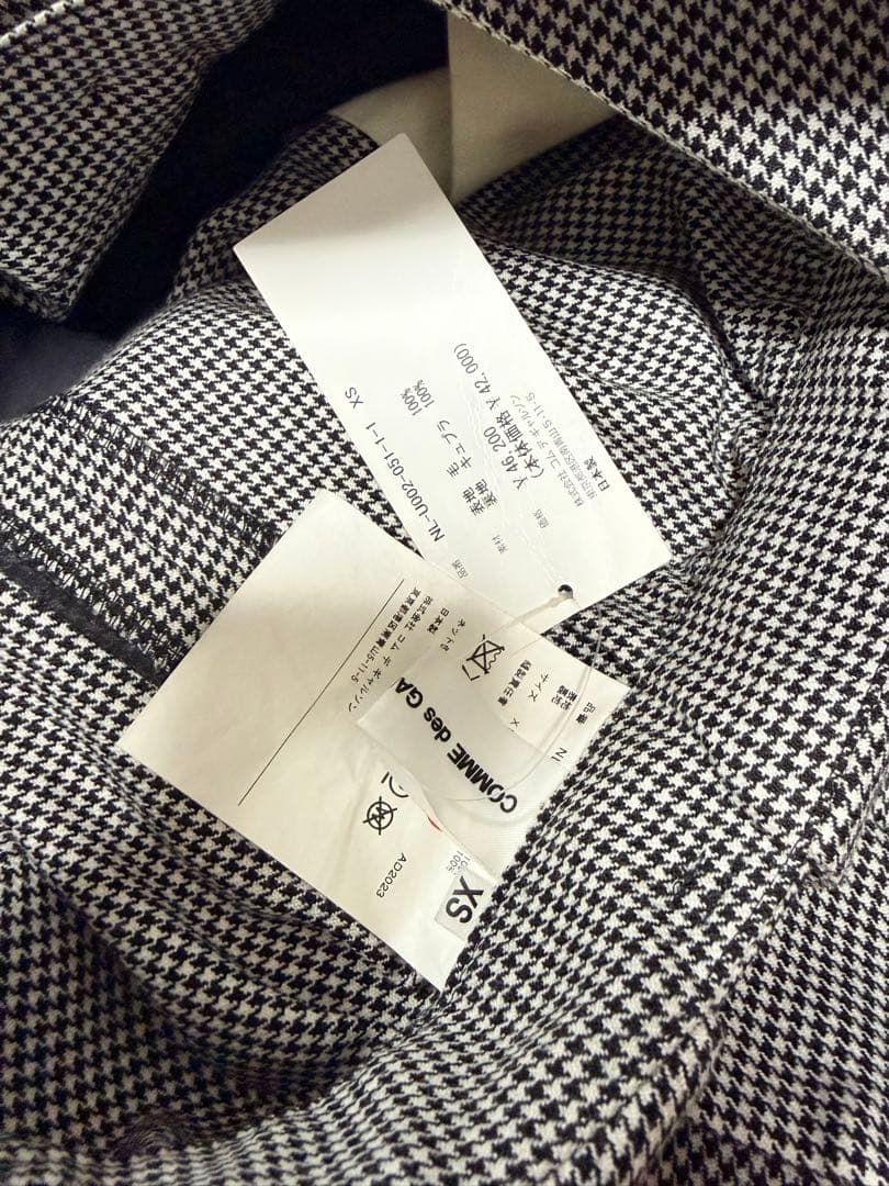 コムデギャルソンガール　千鳥柄　ハーフパンツ