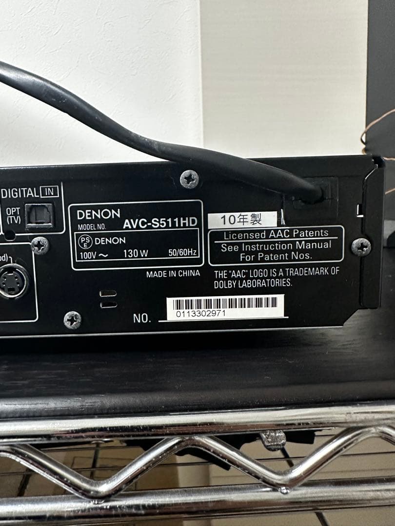 DENON ホームシアター AVアンプ AVC-S511HD