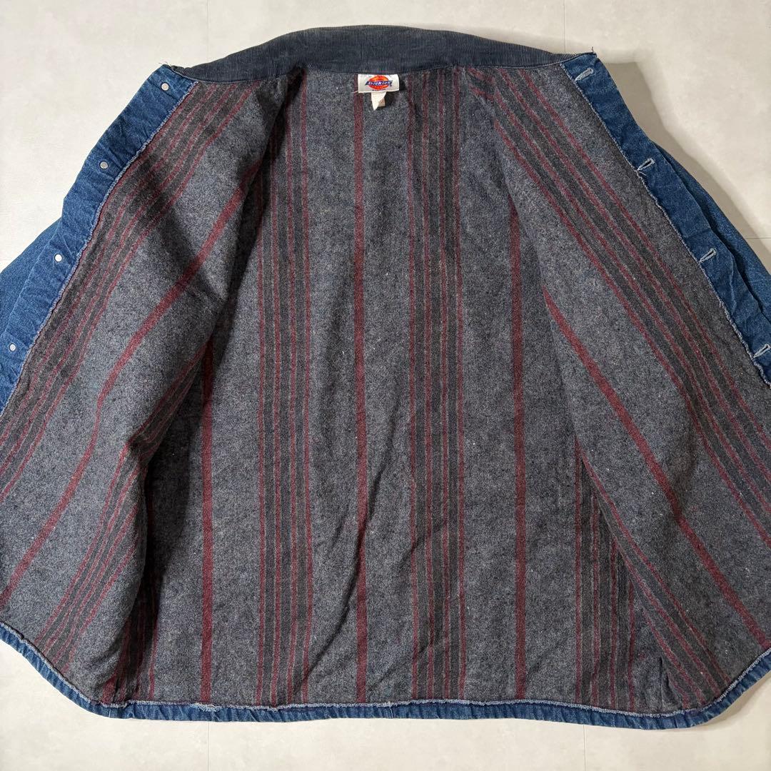 【希少・美品】USA製 80s Dickies デニム カバーオール 濃紺 XL