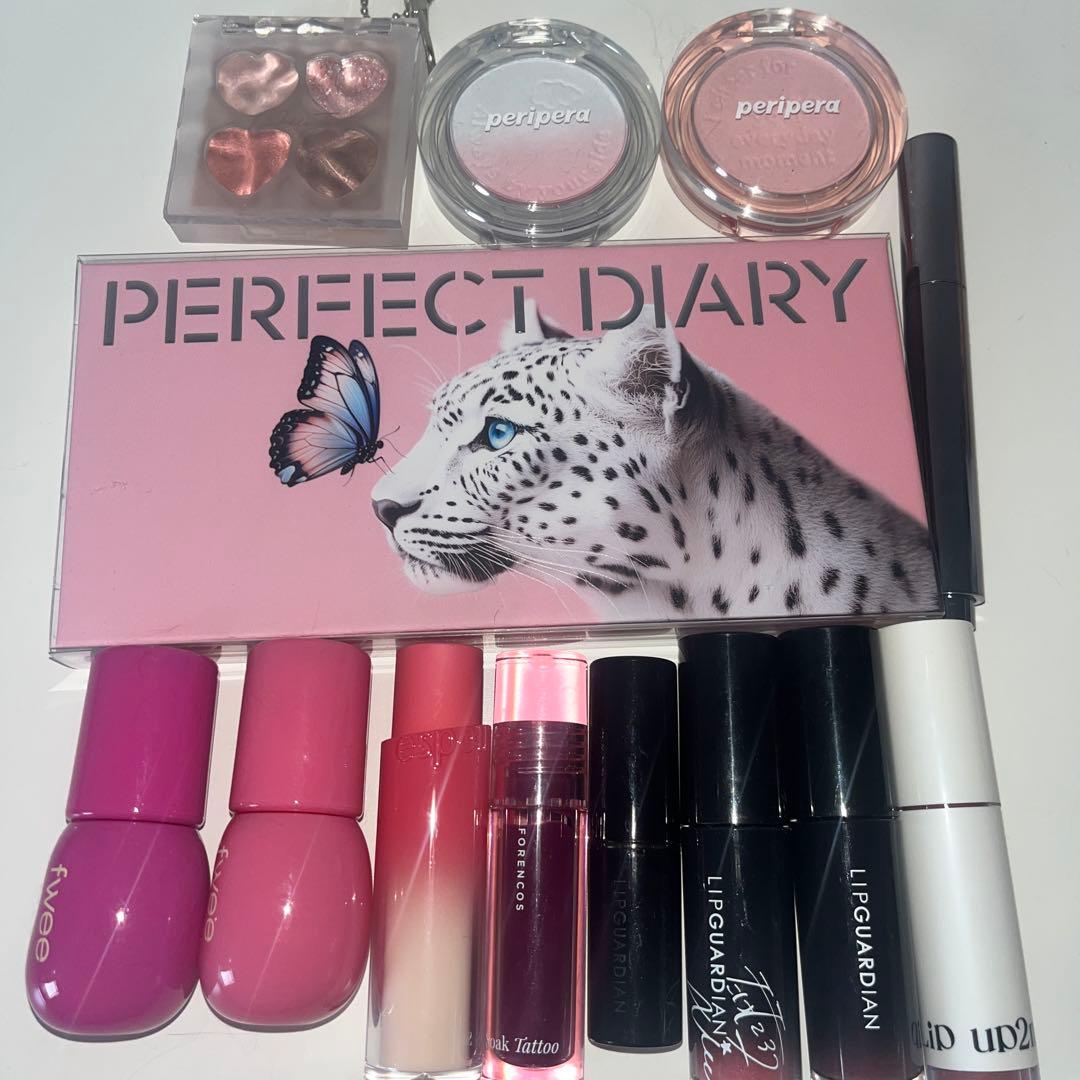 コスメまとめ売り リップまとめ売り PERFECT DIARY アイシャドウ