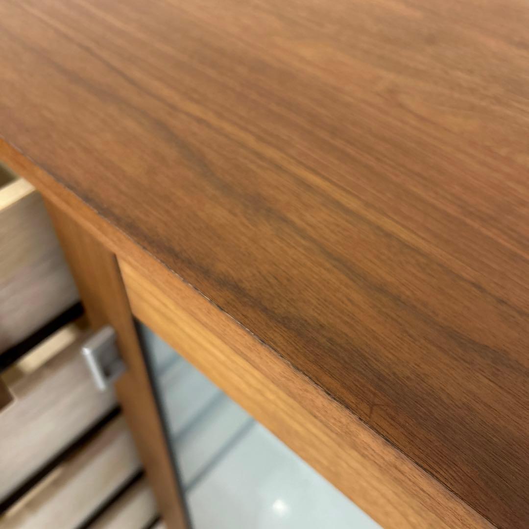 アウトレット★モダンなサイドボード キャビネット ウォールナット