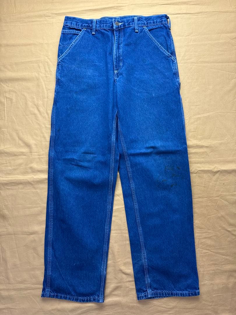 90s 良色　carhartt ペインターパンツ　デニム　濃紺　W32 L32
