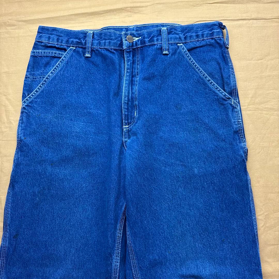 90s 良色　carhartt ペインターパンツ　デニム　濃紺　W32 L32