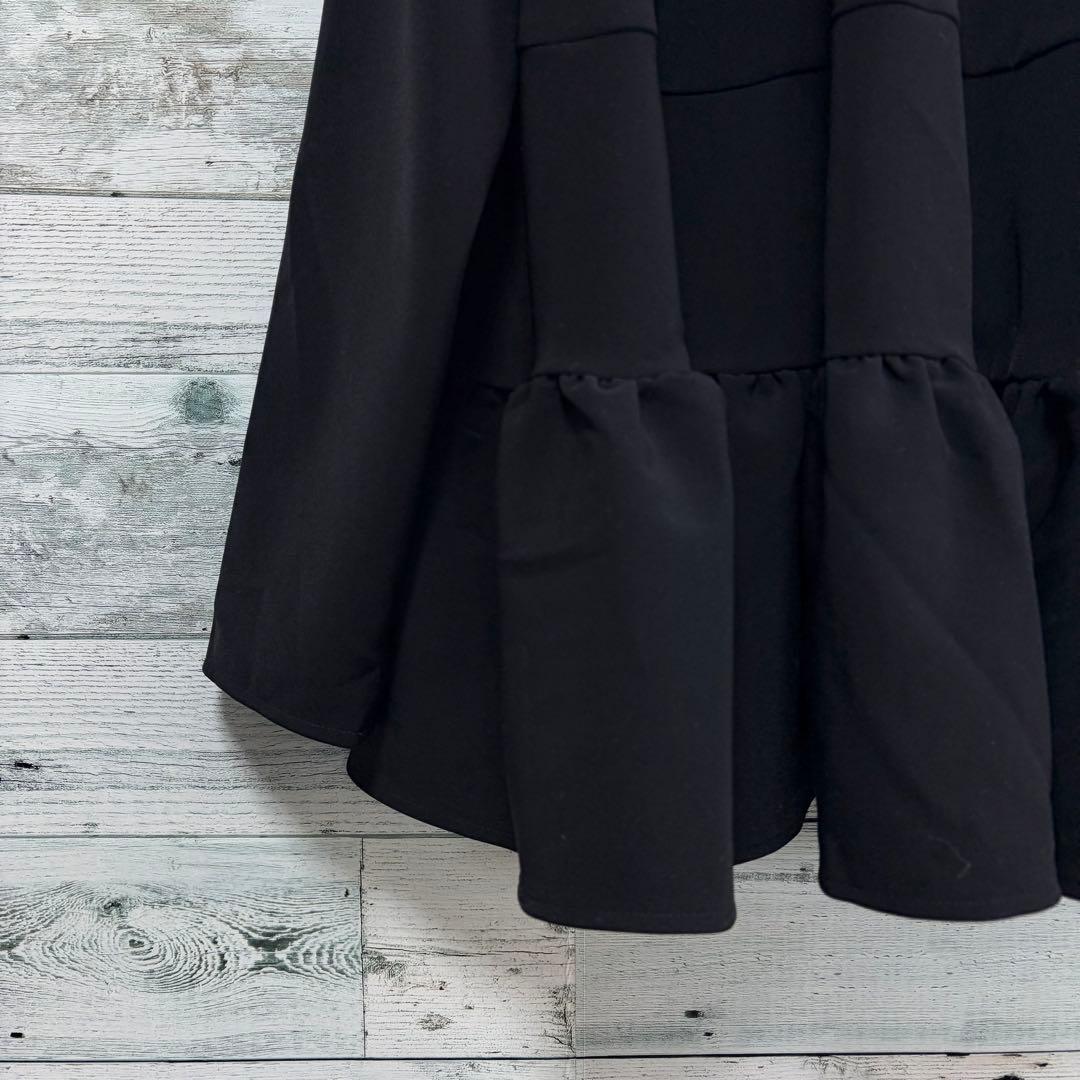 ☆24年モデル☆ヨリ　yori セレモニーティアードブラウス　ブラック　36