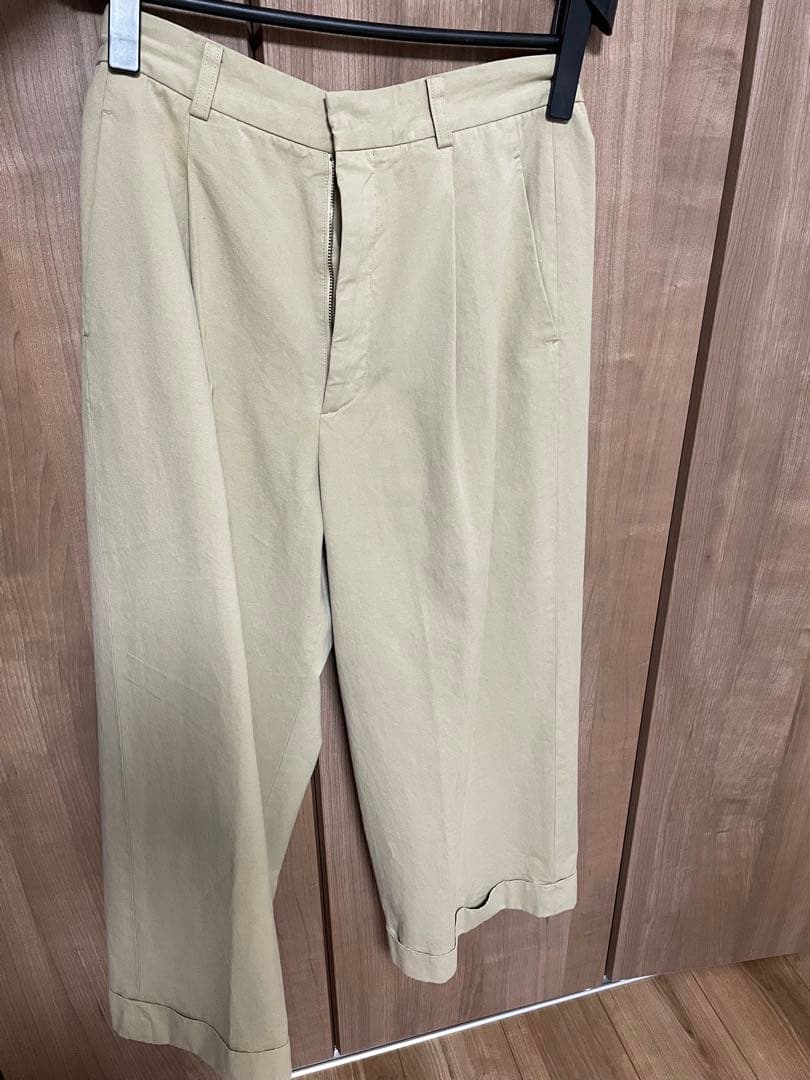 ＜6(ROKU)＞コットンチノワイドパンツ