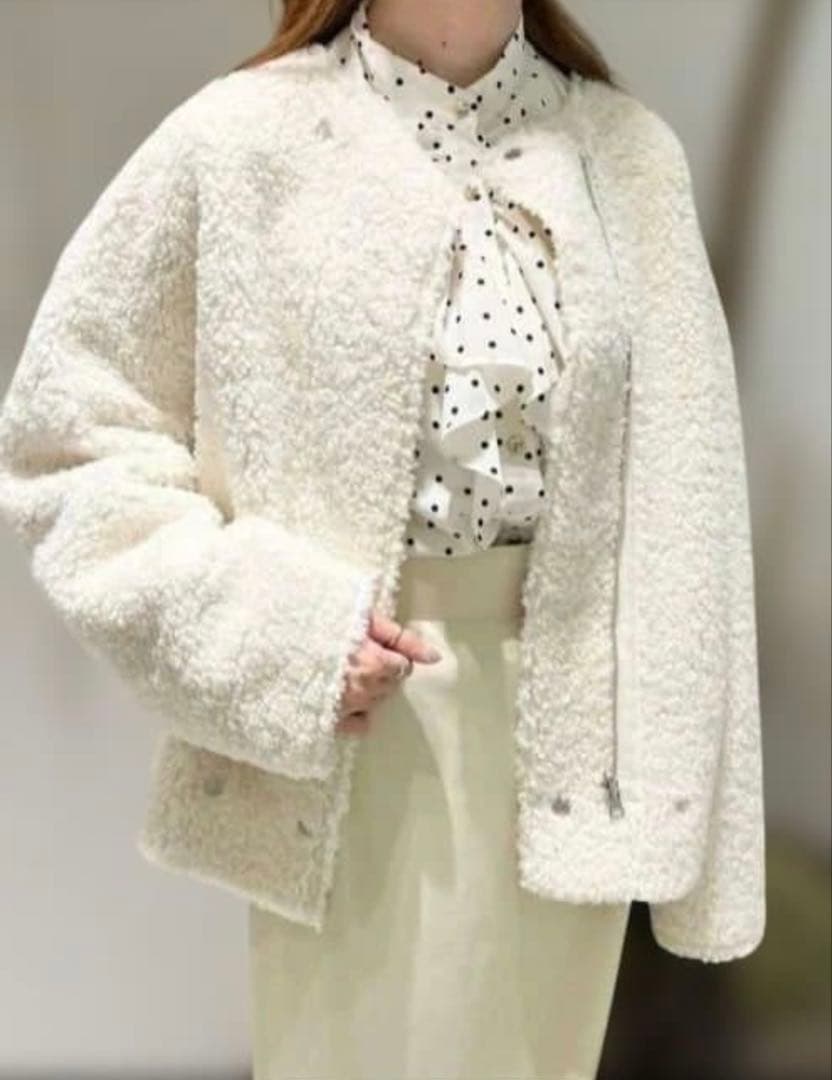 アルアバイル/フェイクプードルブルゾン