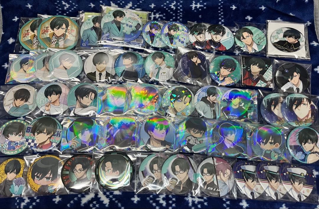 ブルーロック　ブルロ　糸師凛　缶バッジ　プリンセスカフェ