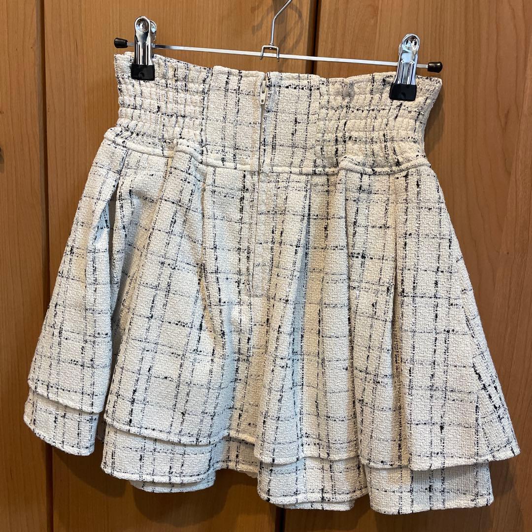 ツイード美脚スカート