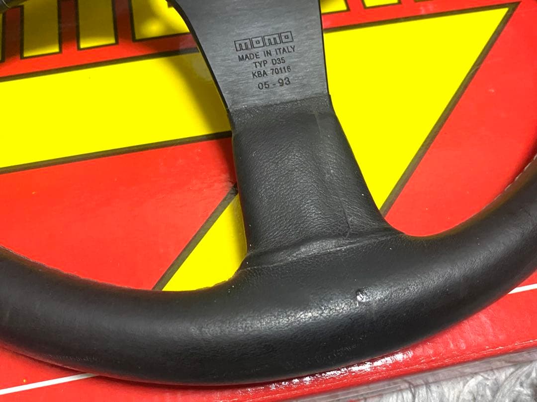 MOMO CORSE 350mm レザーステアリング　即決大歓迎