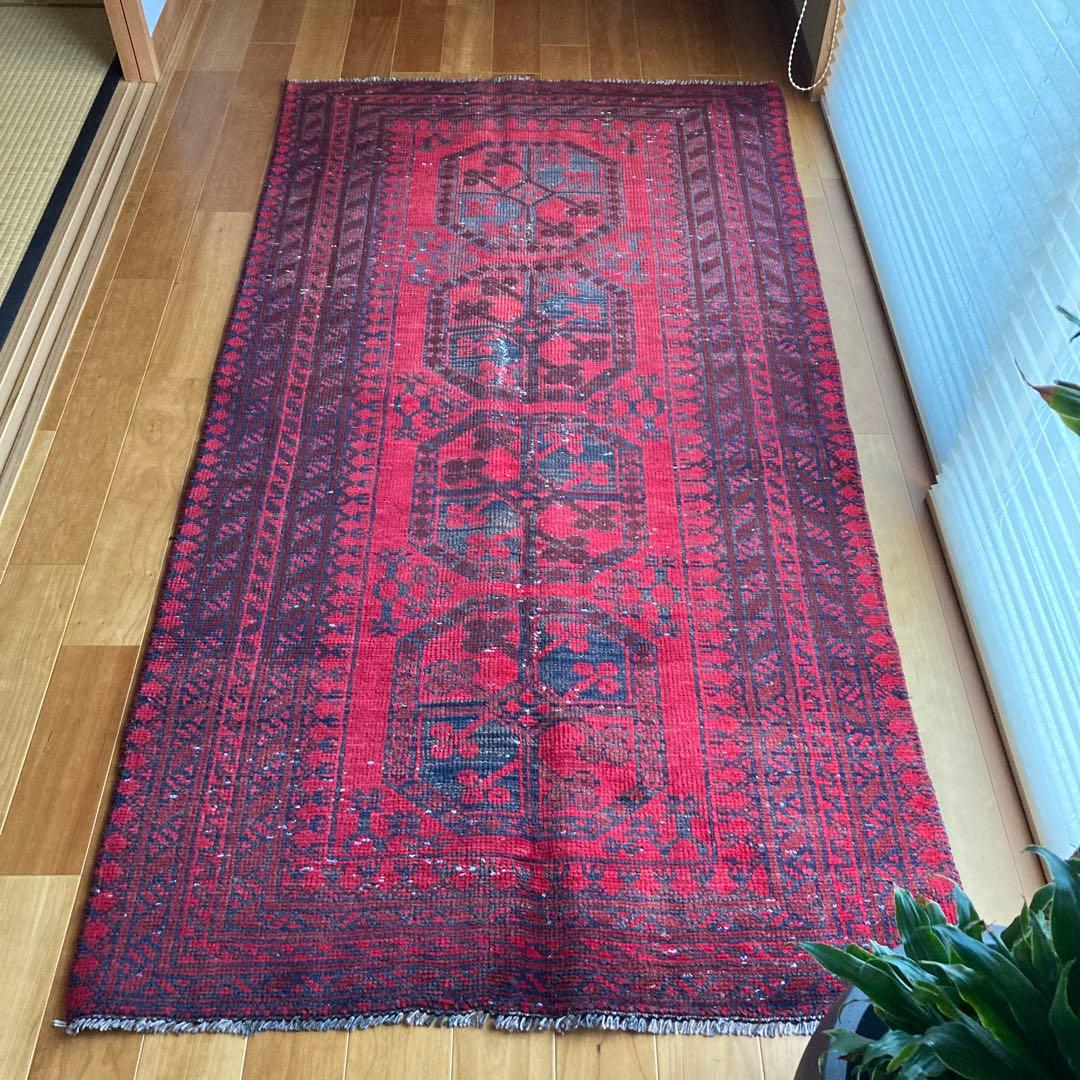 ★ N★ ヴィンテージラグ　トライバルラグ　トルクメン