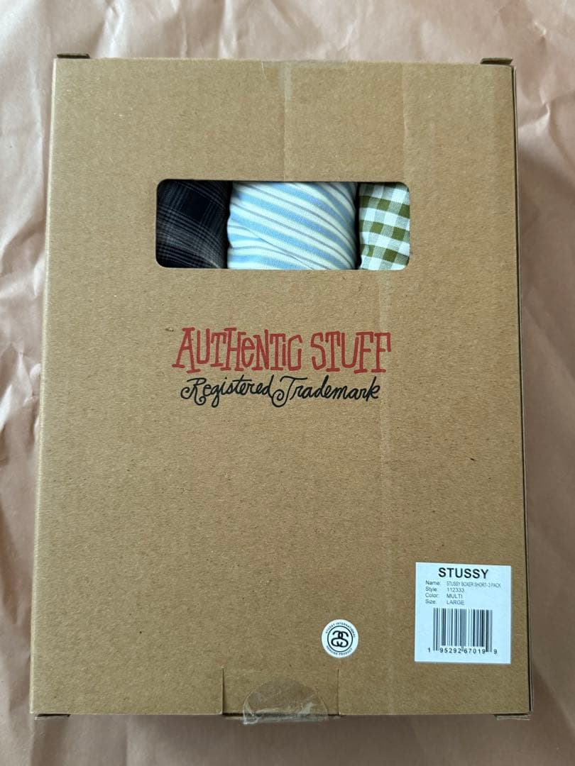 下着・アンダーウェア Stussy Boxer Shorts Multi (3 Pack) L
