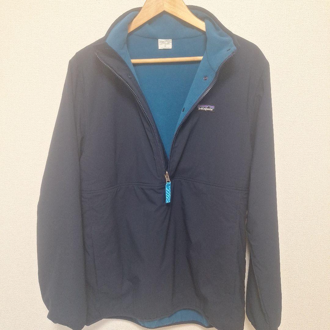 極美品Patagonia ネイビー ハーフジップ フリースジャケット　グリセード
