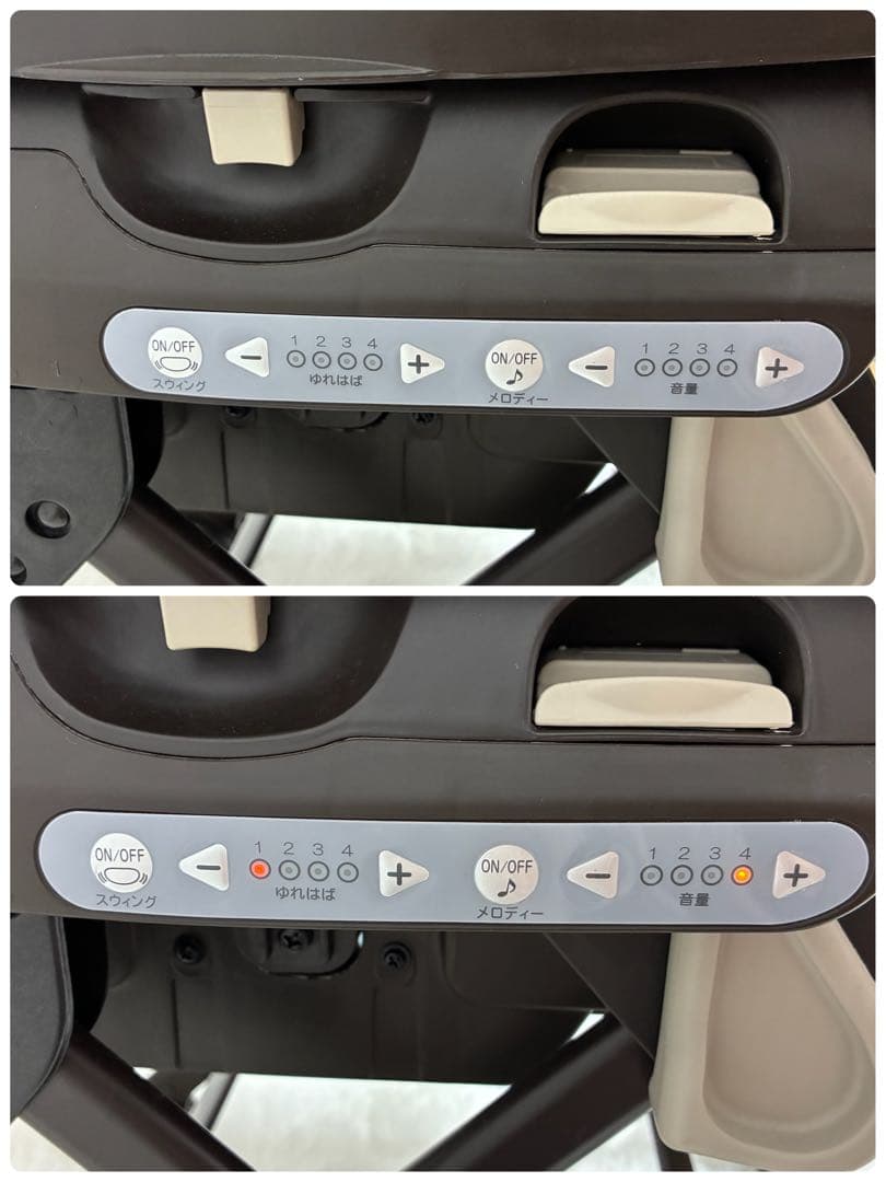 【良品】Combi コンビ ネムリラAT 新生児 自動 ハイローチェア