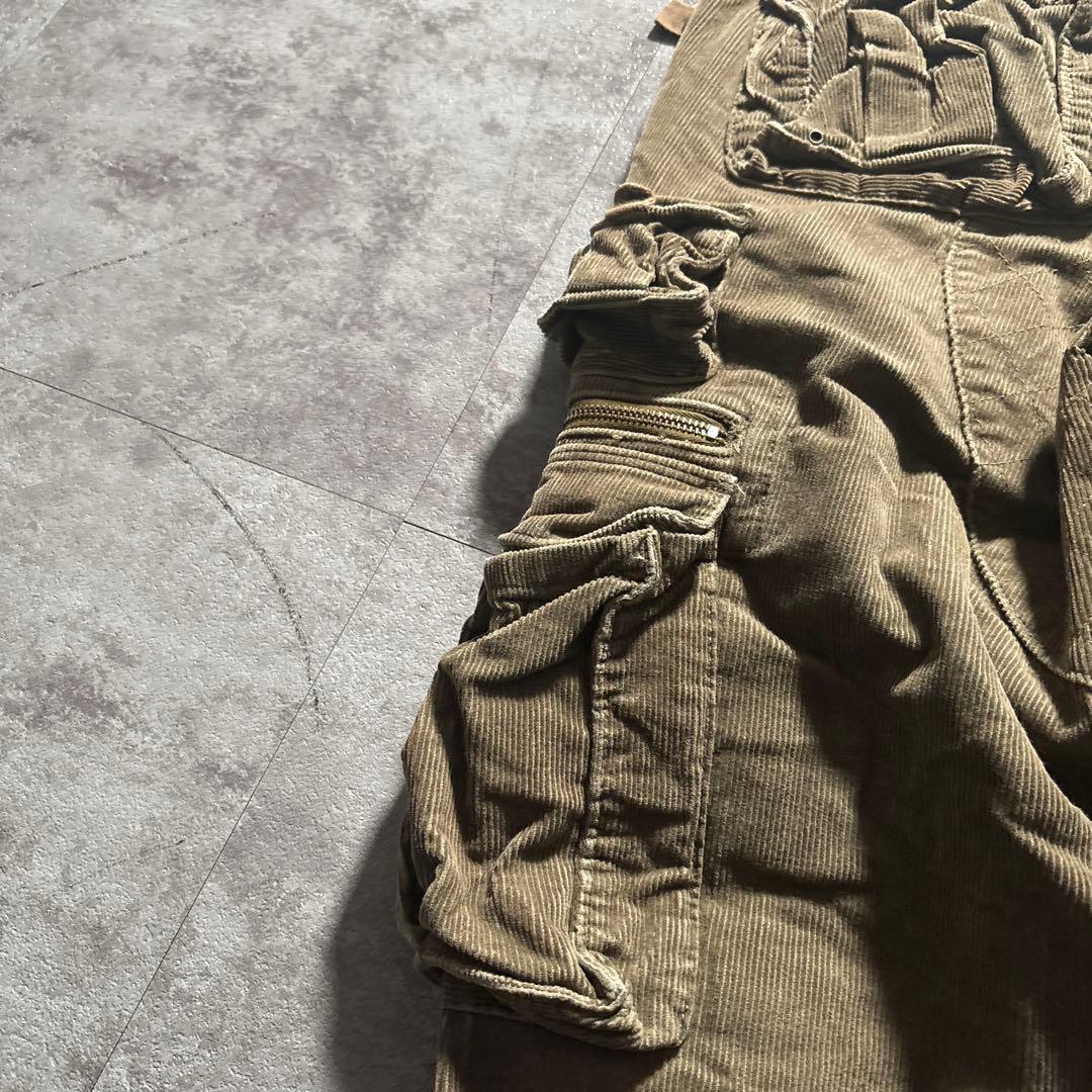 超希少　90s〜00sラルフローレン　コーデュロイ　パラシュートパンツ30/30