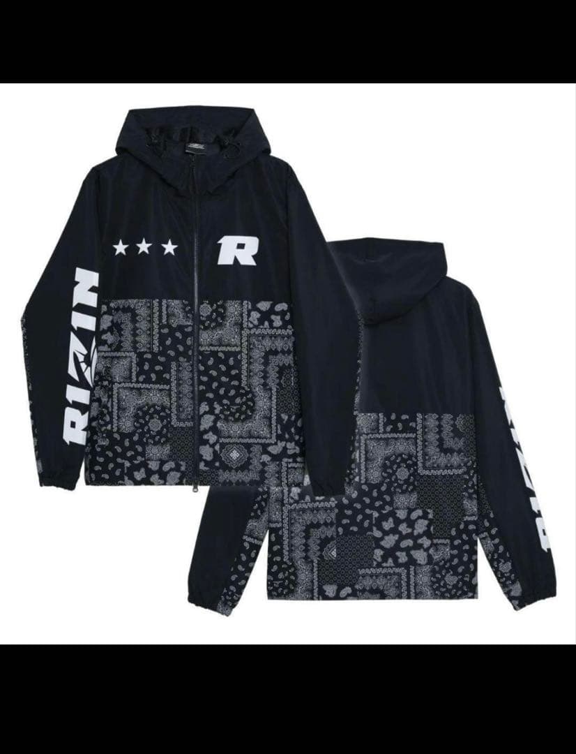 RIZIN セットアップ　ブラック ペイズリー XXLサイズ