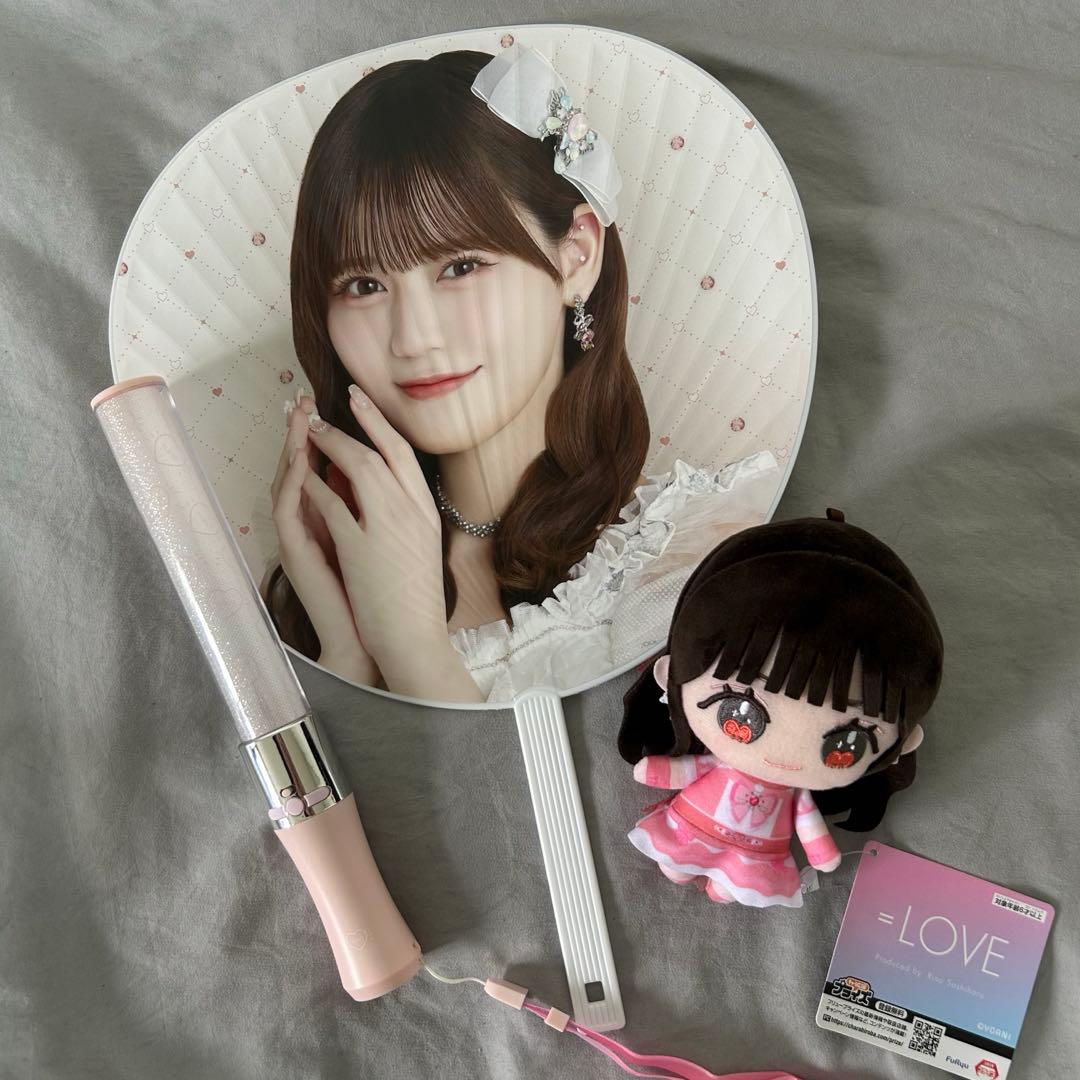 ＝LOVE 髙松瞳 グッズ -ぬいぐるみ ペンライト うちわ セット